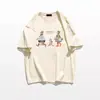 Camiseta Cinza de Manga Curta Algodão Puro Estilo Americano Oversized Solta Chic de Hong Kong para Mulheres, Top Preguiçoso Chic de Verão para Figuras Baixas