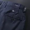 Calça Casual Masculina de Verão Fina Respirável Fibra de Bambu Algodão Macio Sedoso Resistente a Amassados Não Precisa Passar Business Corte Reto Versátil