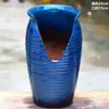 Vaso de flores carnudo doméstico fita de incisão alta entalhe planta zisha cerâmica penhasco pilha velha vaso respirável