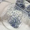 Decoraciones para uñas Blue K9 brillantes para arte de uñas, forma irregular, fondo plano, paquete pequeño mixto, con forma de corazón súper brillantes, bordes biselados, venta al por mayor