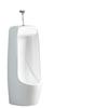 Pia Urinol de Parede para Homens, Urinol de Chão, Urinol Cerâmico com Sensor Integrado Operado Manualmente para Espaços Pequenos