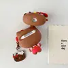 Delantal de Cereza Gato KT Compatible con Estuche Protector AirPods Pro 1ª/2ª Generación Cubierta para Auriculares Bluetooth Apple AirPods4