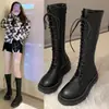 35-43 yardas talla grande botas de caballero mujer 2023 otoño nuevas botas botas de suela gruesa correa botas altas mujer