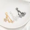 Colgante Espaciador de Estrella de Cinco Puntas Chapado en Oro de 14 Quilates que Conserva el Color Pulsera de Zirconia Accesorios de Joyería Hechos a Mano DIY con Cuentas