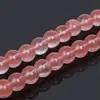 Cuentas redondas de sandía azul y rosa, cuentas sueltas, materiales para manualidades DIY con cuentas, accesorios para pulseras, collares, pendientes