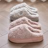 Pantuflas de Algodón Peludas para Mujer en Invierno para Uso en Casa para Parejas, Cómodas de Suela Gruesa Antideslizantes Forradas de Felpa Calientes Nuevos Zapatos de Algodón 2024 para Hombre