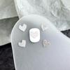 Internet Popular Nail Art Acabamento Faixa Reflexiva Amor Liga Nail Art Faixa de Metal Prata Amor Ornamento de Unha