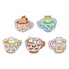 Broche Creativo de Taza Capibara Gato Rana Lindo Animal de Dibujos Animados Insignia de Metal Divertido Colgante Medalla