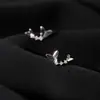 925 brincos de prata esterlina borboleta brincos pequenos femininos simples estilo frio 2020 nova moda ins brincos de alta qualidade