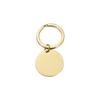 Llavero de Acero Inoxidable Espejo de Comercio Exterior de Venta Caliente Personalizado Simple para Pareja Etiqueta Pequeña Redonda con Logotipo Láser