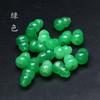 8x11mm Bashan Jade flutuante flor através do buraco cabaça DIY brincos pulseira colar borla acessórios