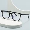 512 nuevo armazón de gafas ópticas liso ultraligero de polígono rojo neto moderno luz anti-azul armazón de gafas lisas