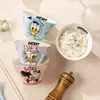 Serie Mickey de Disney Tazón Cónico Alto Color Bajo Esmalte Vajilla Tazón para Arroz Cerámica Regalo para Uso Doméstico Regalo de Cumpleaños