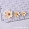 Flores como brocado diy acessórios de resina de flor de seis pétalas grande e médio tamanho pequeno flor de resina artesanal material grampo de cabelo acessórios