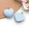 Cor de Doce Desenho Animado Resina Fosca Coração Pingente de Coração Chaveiro Brincos Colar DIY Feito à Mão Acessórios de Joias