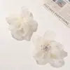Estilo Dulce y Suave Diamante Brillante Organza Seda Brillante Cinco Pétalos DIY Accesorios para el Cabello de Hada Zapatos Dinastía Han Accesorios de Joyería de Flores