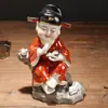 Cerámica Antigua de Jingdezhen Lectura Lang Adornos de Cerámica Decoración de Escritorio de Sala de Estar Oficina Adornos de Personajes Escultura Porcelana