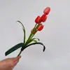 Ramo de Flores Artificiales Tulipán con Tacto Real Ramo Artificial de Novia Boda Ramo Artificial Flores Falsas Accesorios de Fotografía Coreanos Flor de Seda