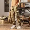 Pantalones jogger de trabajo de verano para hombre al por mayor transfronterizos, multibolsillo, duraderos, lavables, corte holgado, pantalones largos casuales, pierna cónica, verano para hombre