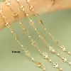 Coroa de concha banhada a ouro 18K real Trevo pulseira brincos colar criativo DIY acessórios de joias semiacabados