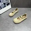 Zapatos de Chancla con Dedos Separados Temperamento para Mujer 2026 Verano Nuevos Retro Versátiles de Suela Plana Zapatos de Abuela Zapatos de Ballet Mary Jane