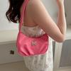 Bolso Plateado de Textura Única para Mujer, Nuevo Modelo de Verano 2026, Bolso de Media Luna Plegado de Alta Gama para Debajo del Brazo