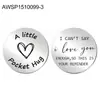 Moneda de Decisión de Acero Inoxidable Más Vendida en Amazon Souvenir Abrazo de Bolsillo Relación a Larga Distancia Regalo Inspirador para Pareja