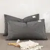 Fundas de Almohada de Algodón Puro Lavado, un Par de Fundas de Almohada 100% Algodón para Dormitorios de Estudiantes, Fundas Interiores para Núcleos de Almohada Individuales y Dobles