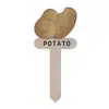 Transfronterizo 2026 Dibujos Animados Caja de Madera Boj Planta Gnomo Inserciones Rodaja de Madera Universal Estambre de Flor Etiqueta para Pastel Insertar