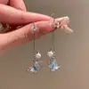 Versátil Clip para Oreja con Borla para Bobina de Mosquito para Mujeres Sin Perforaciones, Pendientes de Clip para Hélice Auricular, Pendientes Ligeros de Lujo de Gama Alta, Aretes de Botón