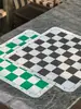 Tablero de Ajedrez Internacional Personalizado de PU Suave, Tablero de Ajedrez de Tela de Cuero, Plegable y Portátil, Adecuado para Niños y Estudiantes, Disponible en Tamaños Pequeño, Mediano y Grande