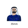 Modelo Quente Transfronteiriço Oriente Médio Emirados Árabes Unidos Retrato do Rei Senhor Esmalte Pintado Emblema Adesivo para Celular Pronto para Entrega
