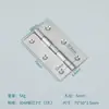 Bisagra Plana de Acero Inoxidable para Puertas y Ventanas, Micro Bisagra Silenciosa, Bisagra Plegable para Puertas de Gabinete, Mini Bisagra Plegable Engrosada