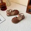Diadema de Punto Estilo Coreano Sandalias de Verano Caladas Nuevas Llegadas 2025 para Niños Pequeños y Niños Pequeños Andador para Bebés Zapatos de Playa de Princesa