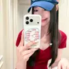 Funda de teléfono para iPhone 17, 17 Pro y 17 Pro Max, estilo coreano minimalista y divertida, con diseño de línea de reloj en inglés
