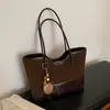 Cross2026 Outono Novo Estilo Personalizado Popular Retrô Fashionável Textura Bolsa Tote para o Trabalho Bolsa de Ombro de Nicho