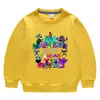 Suéter de cuello redondo de manga larga para niños y niñas, ropa de estilo coreano con dibujos animados de primavera y otoño de 2023, de algodón, para bebés, pequeños y medianos.