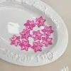 Cuentas Acrílicas Transparentes de Copo de Nieve Multicolor con Agujeros para Accesorios de Llavero DIY y Cuentas Sueltas