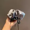 Goma para el pelo de satén con lunares rosas con lazo de cristal, Accesorio para el pelo Ultra-Fairy, Goma para el pelo Nueva de Lujo Ligero