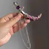 Broche de Espada Full Diamond Brillante de Trabajo Pesado Lujo Ligero para Mujer Nicho de Gama Alta Único Hermoso Pin Accesorios para Abrigo Chaqueta