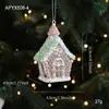 Nuevos Adornos de Plástico Rosa con Colores Pastel, Adornos Navideños de Dibujos Animados, Decoraciones Navideñas 3D Estilo Ins para Ventanas
