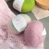 Fio de mohair com gradiente colorido 25g para suéteres e cachecóis, novelo de lã para tricô manual e materiais de crochê DIY