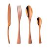 Conjunto de 4 Peças de Faca, Garfo e Colher Kaya Amazon Transfronteiriço Titânio Hotel Casa Faca de Bife Ocidental, Garfo e Colher Colher de Café