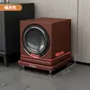 Bandeja para Altavoz Soporte de Audio Estantería Pies para Subwoofer Soporte Altavoces de Cine en Casa de Pie Tablero de Absorción de Choques de Doble Capa