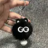 Chaveiro de Elfo de Pelúcia Colorido em Alta no Tiktok Fofo Desenho Animado Bola de Carvão Boneca Pingente Acessório de Bolsa para Mulheres