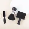 Conjunto de Escovas para Varrer Cabelo para Salão, Escova para Limpeza de Pescoço com Cerdas Macias, Escova de Poeira Portátil para Sapatos e Colecionáveis
