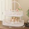 Estante de Almacenamiento para Cosméticos Escritorio de Baño Tocador Mesa de Baño Inodoro Estante para Inodoro con Caja de Almacenamiento