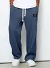 Pantalones Deportivos Casuales Largos de Pierna Ancha con Caída Holgada de Moda para Hombre de Primavera y Otoño, Transfronterizos Europeos y Americanos para Amazon