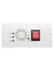 Accesorios para Estufa Calentadora Barril Eléctrico para Fuego Doméstico Caja de Fuego Cuadrada Continuo 1200W Potencia Interruptor de Ajuste de Temperatura