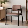 Silla con Reposabrazos Minimalista Moderna, Silla con Respaldo Estilo Nórdico, Silla de Reunión para Balcón, Silla de Té para Ocio, Silla de Anfitrión, Silla Individual